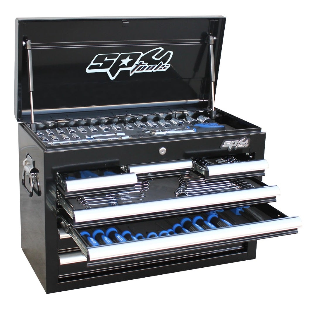 SP Tool box SP50087 Black Toolbox 7 Drawer 138 pcs Tool Kit / Custom