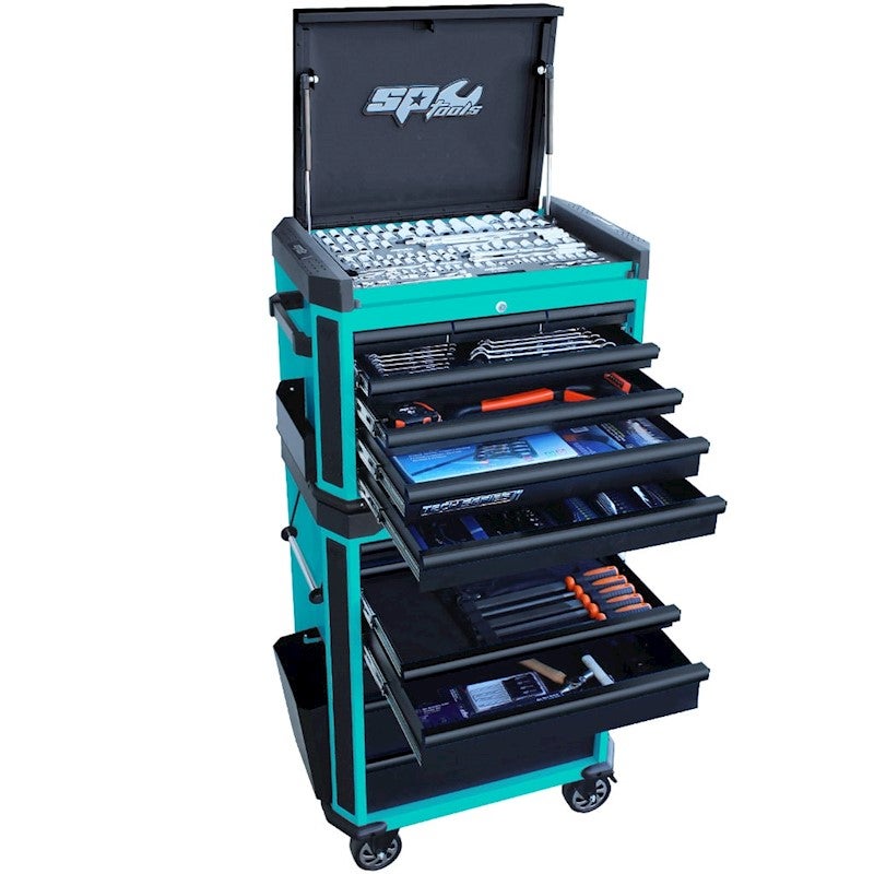 Sp Tools Tool Box 14 Drawers Roller Cabinet 313pcs Heavy Duty Tool
