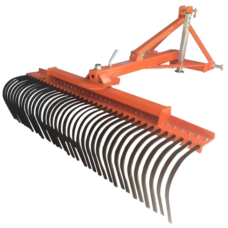 Stick rake for Tractor 5 ft 1500mm Landscape Rake 3 point hitch | Buy ...