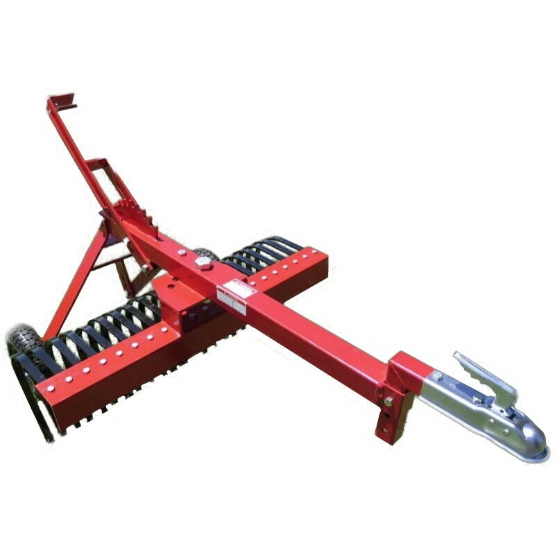 Stick Rake Tow behind ATV 6ft 180cm landscape rake for quad bike, ride ...