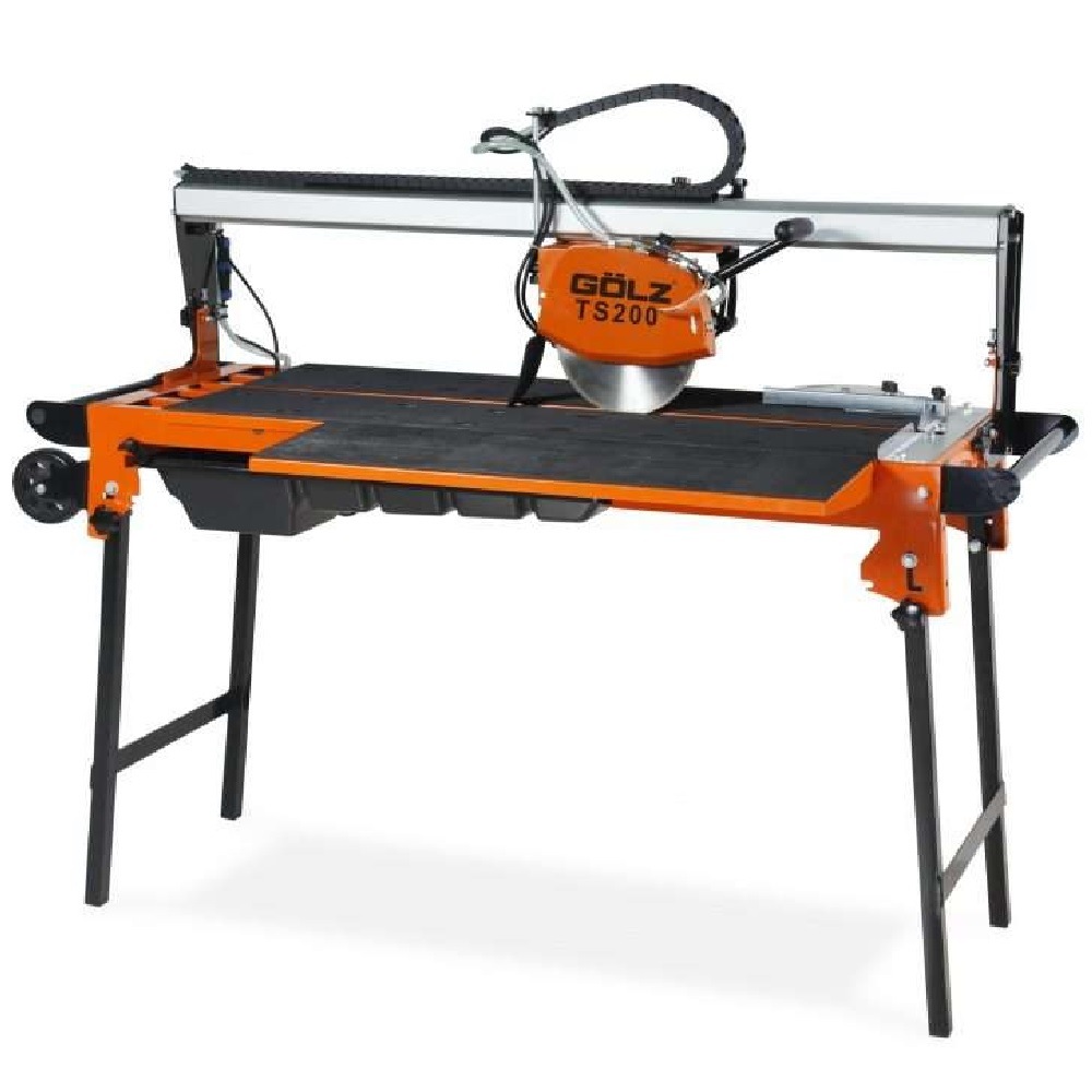 Wet Tile Saw Table Cutter Golz Electric 1.3kW Premium 200mm Blade 55W
