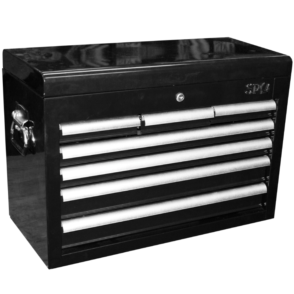 Sp Tool Box Sp40101 Ute Truck Black Toolbox 7 Drawers Cabinet
