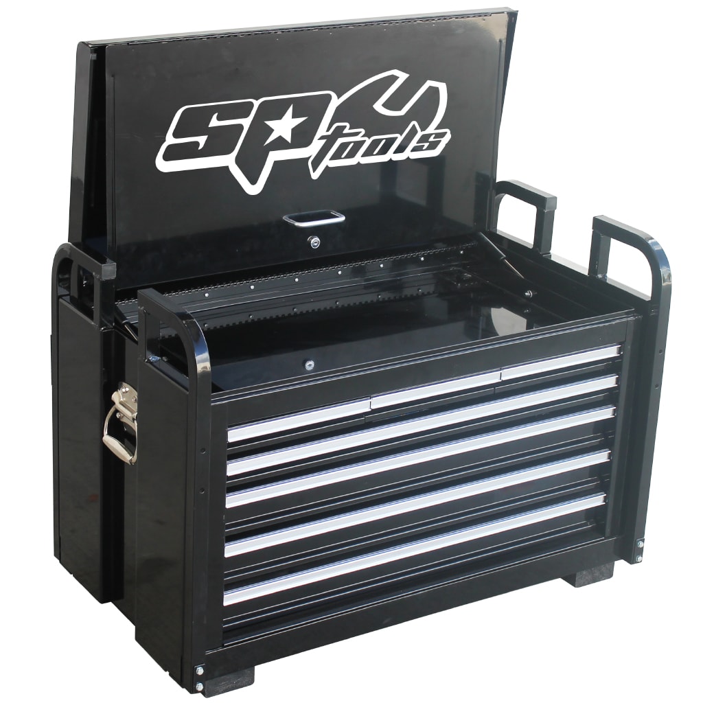 Tool Box Chest Garage Storage Black Truck Toolbox Sp40322 7 Drawer
