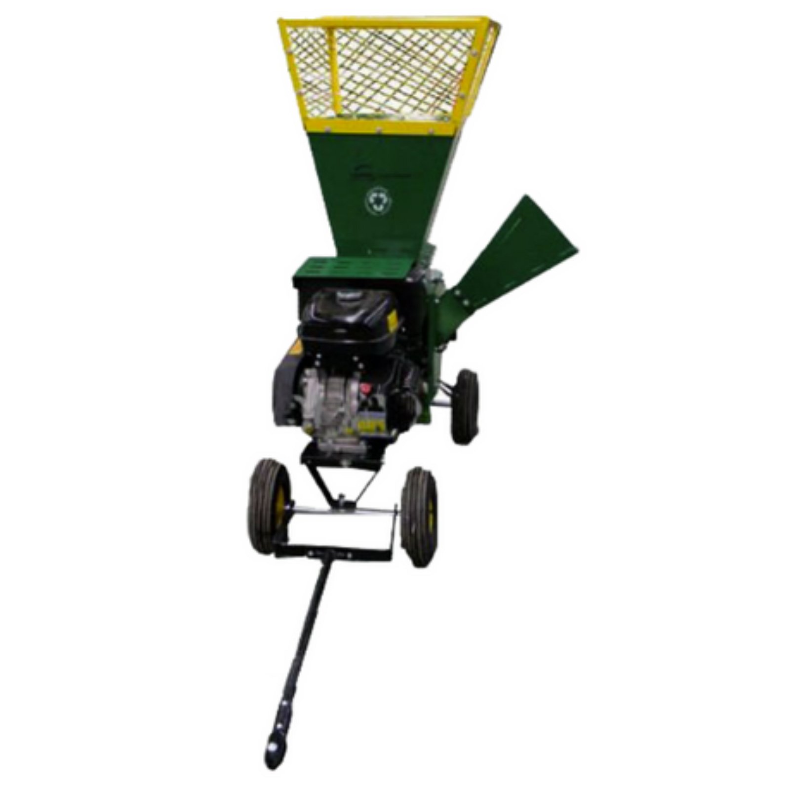 Wood Chipper Shredder Mulcher 13 HP Petrol Engine Towable 4 Wheels