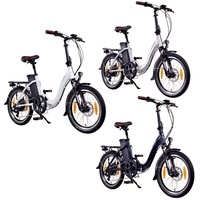NCM Paris Folding E-Bike, 250W, 36V 15Ah 540Wh Battery, Size 20"