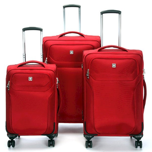 Swiss Luggage Suitcase Lightweight with 8 wheels 360 degree rolling ...