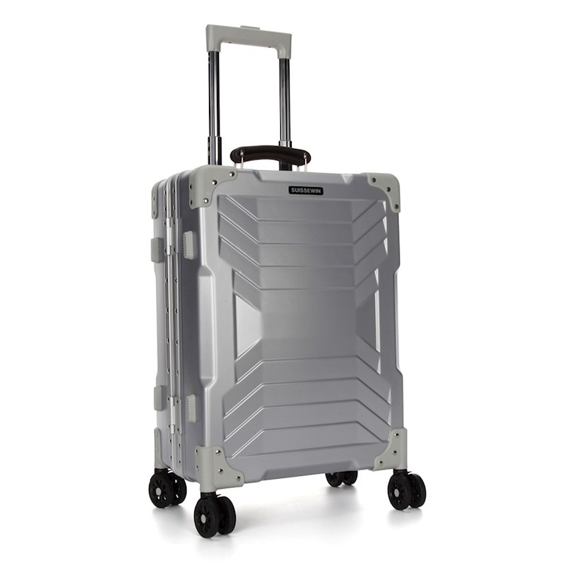 Swiss Aluminium Luggage Suitcase Lightweight with TSA locker 8 wheels