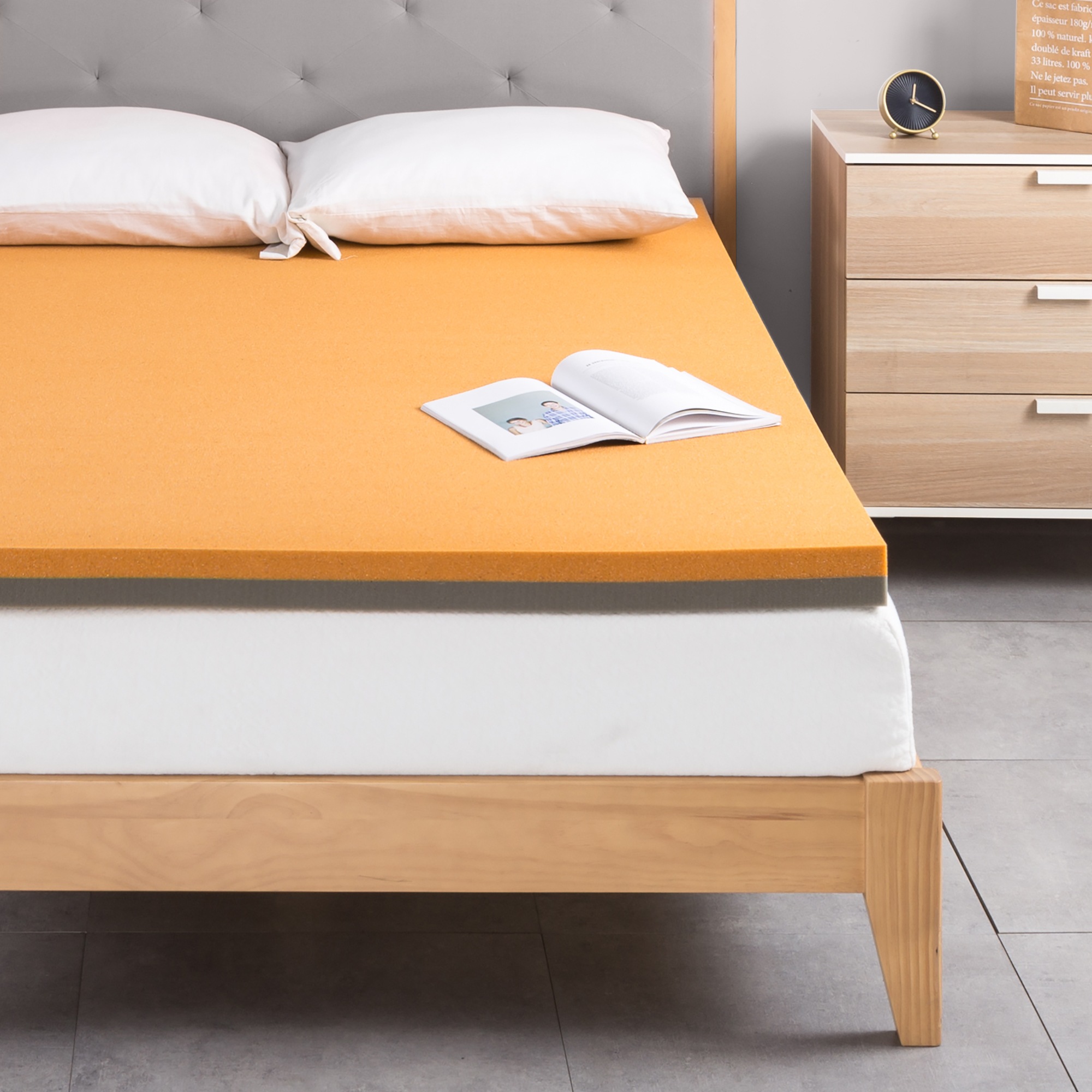 Zinus 7.5cm Torso Tec Gel Cool Antimicrobial Copper Memory Foam Topper