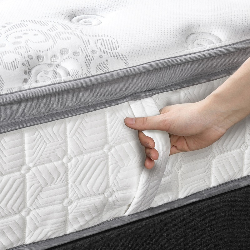 Zinus Luxury Comfort Plush iCoil 32cm Thick Pocket Spring Coil Bed