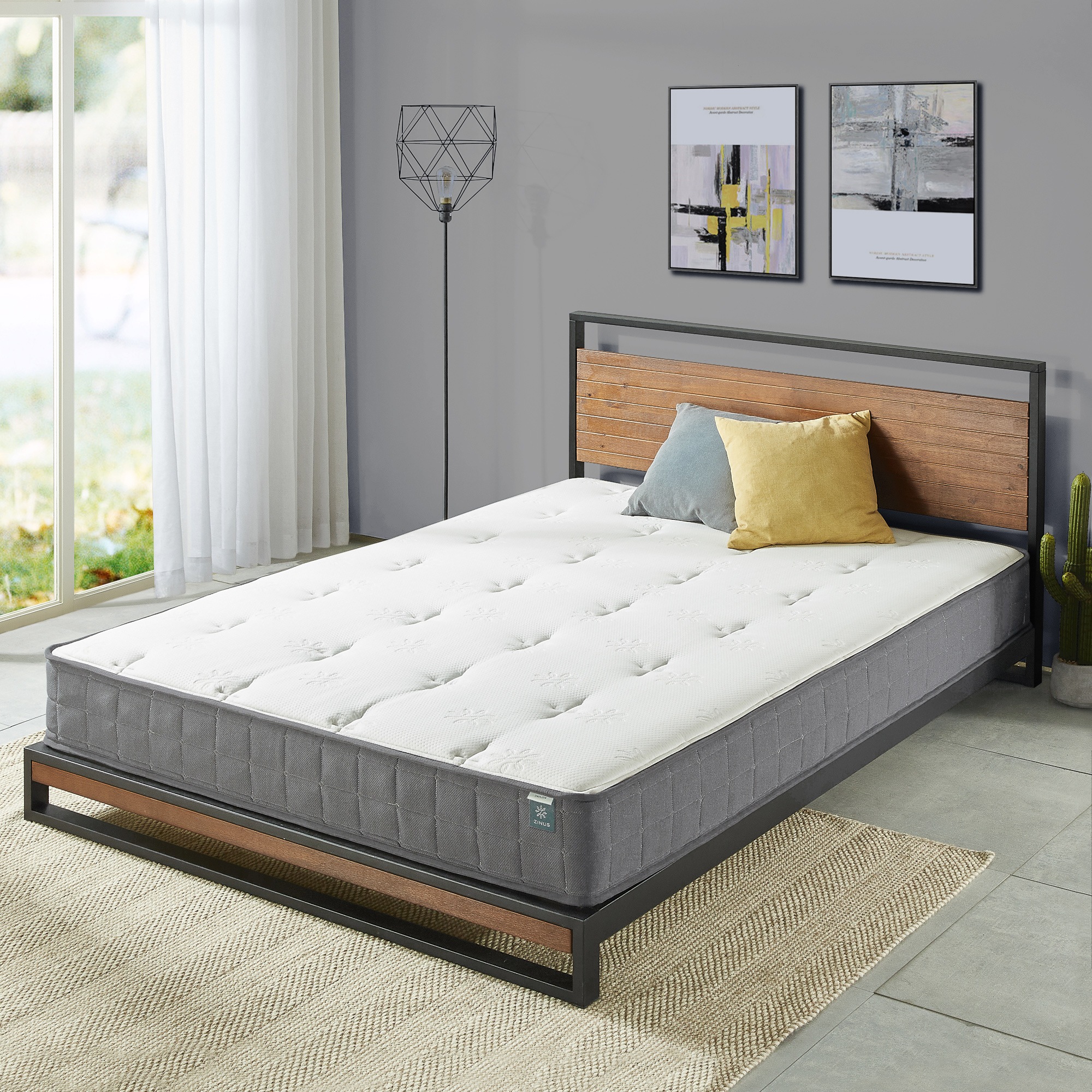 Zinus Pocket Spring + Gel Memory Foam Mattress Tight Top 20cm Edge