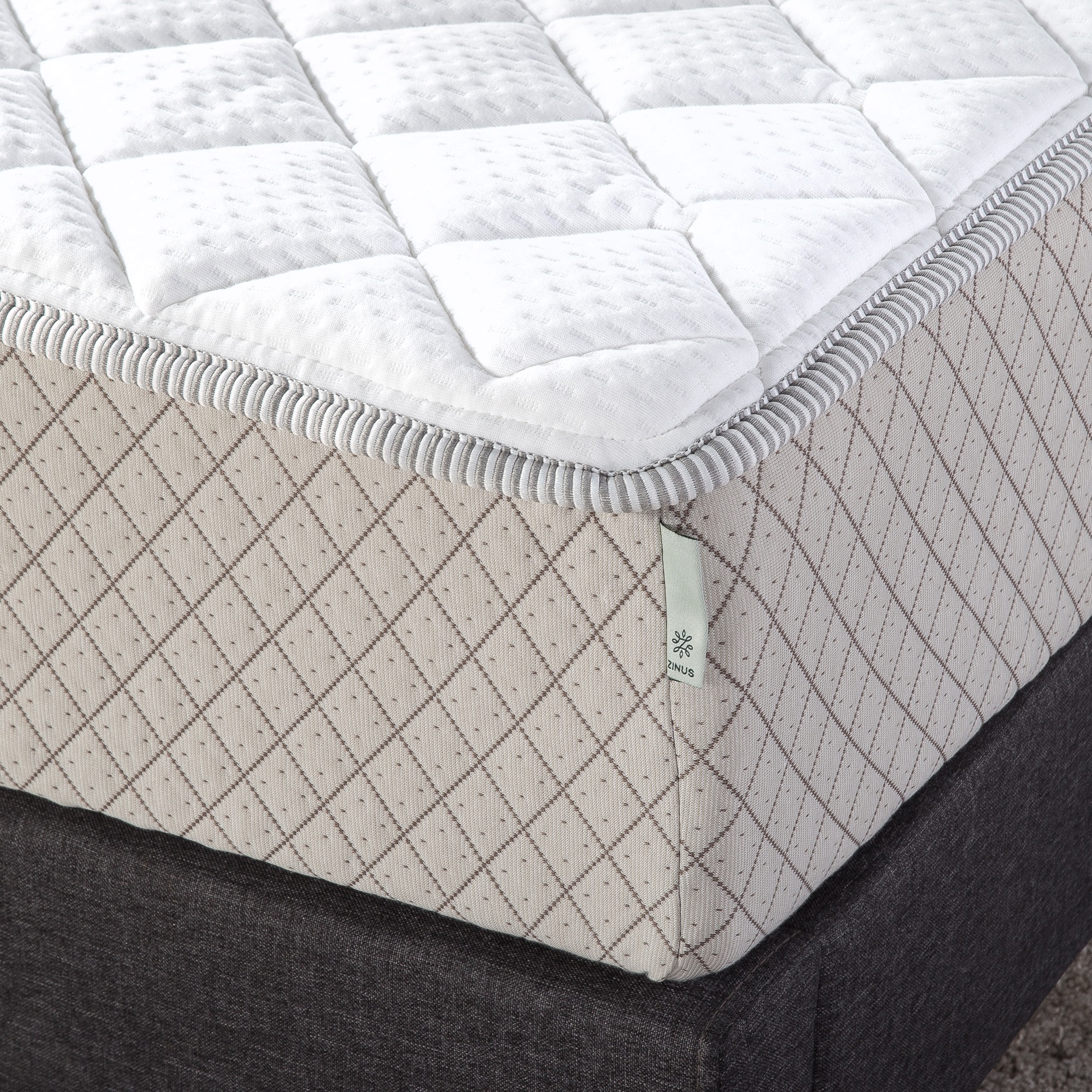 Zinus Quilted Mattress Rejuvenator Foam and Fiber Mattress Protector
