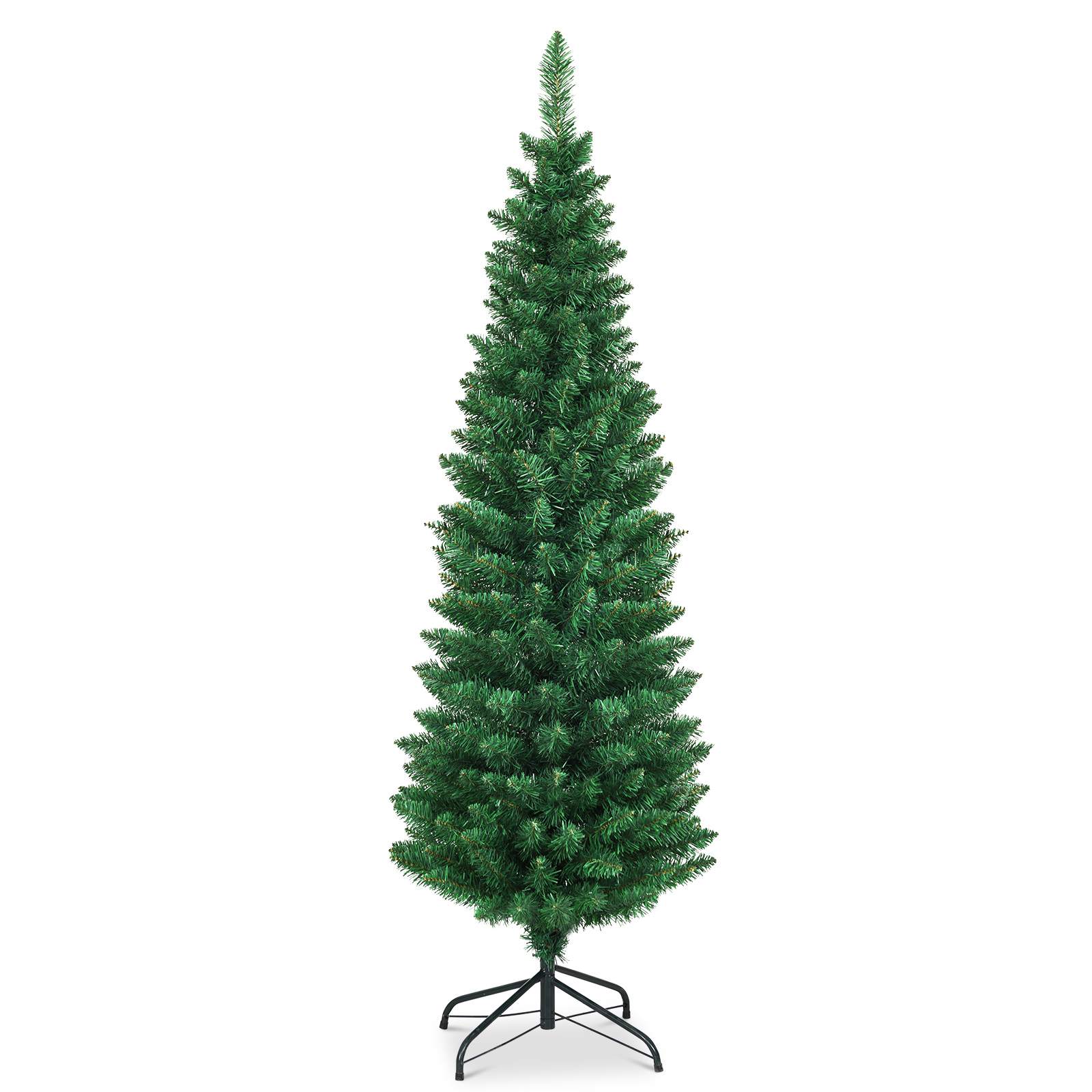 1 5m Pvc Pencil Xmas Tree Slim Christmas Tree Home Decor Green