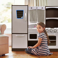 Kids Kitchen Pretend Play Set, Wooden Cooking Toys, Children/Toddler Utensils Appliances Toy