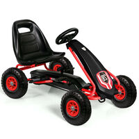 Pedal Power Go Kart Kids Ride-on Car Toys Racing Bike with Shock Resistance Pneumatic Tire