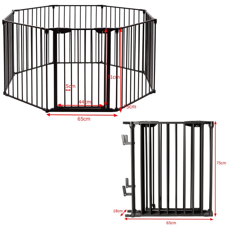 Costzon Baby Safety Gate Black 8 Panel Wide Barrier With Walk Through Door In Two Directions Wall Mount Metal For Pet Child 3 1 Fireplace Fence Mimbarschool Com Ng - Costzon Fireplace Fence Baby Safety Costzon Baby Safety Gate Black 8 Panel Wide Barrier With Walk Through Door In Two Directions Wall Mount Metal For Pet Child 3 1 Fireplace Fence Mimbarschool Com Ng - Costzon Fireplace Fence Baby Safety