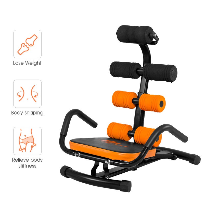 6 In 1 Adjustable Ab Rocket Abdominal Twister Trainer Sit Up Bench