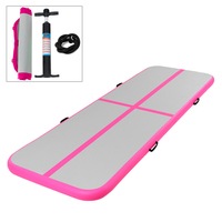 Inflatable Floating Mat Air Track GYM Mat Gymnastics Home Water Game w/Pump Gift