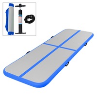 Inflatable Floating Mat Air Track GYM Mat Gymnastics Home Water Game w/Pump Gift