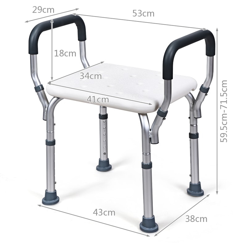 Folding Shower Chair Medical Bath Stool Seat Bathroom Bathtub Aid Bench