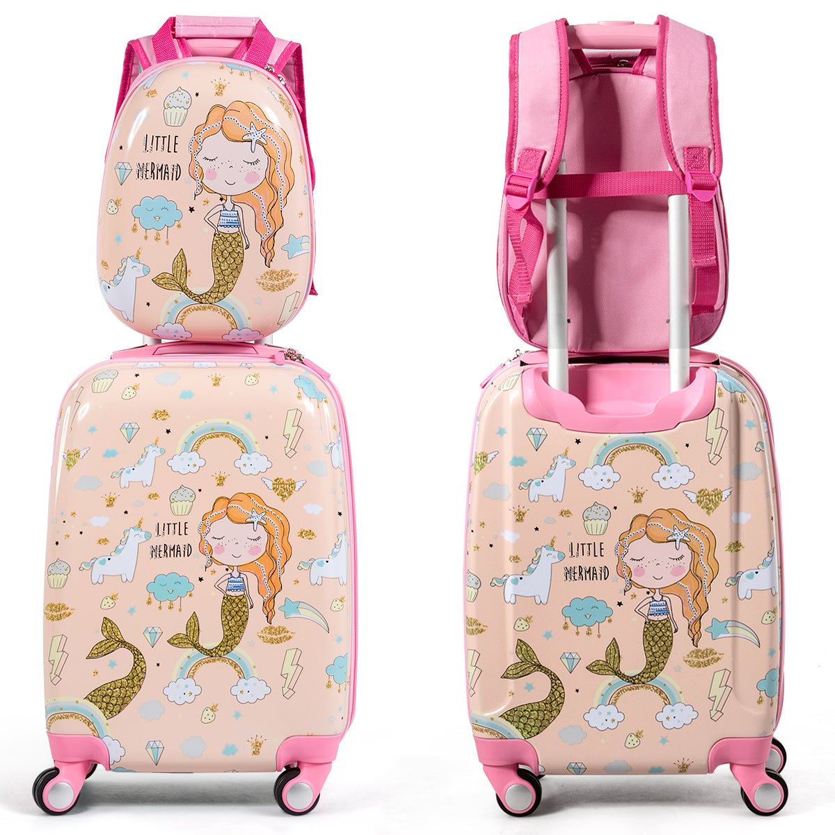 luggage set with backpack