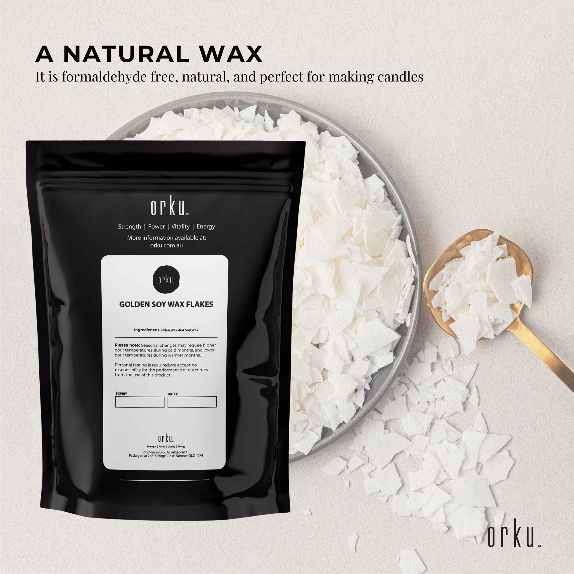 Ecosoy Container blend Soy Wax Flakes 1kg