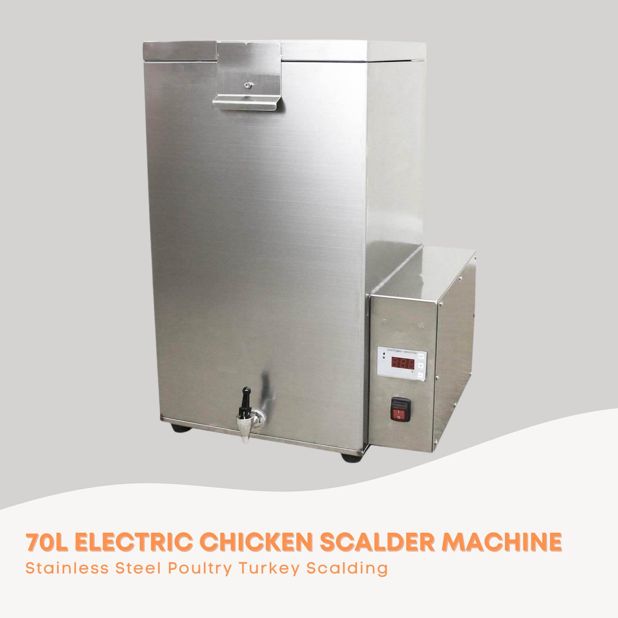 70L Electric Chicken Scalder Machine Stainless Steel Poultry Turkey