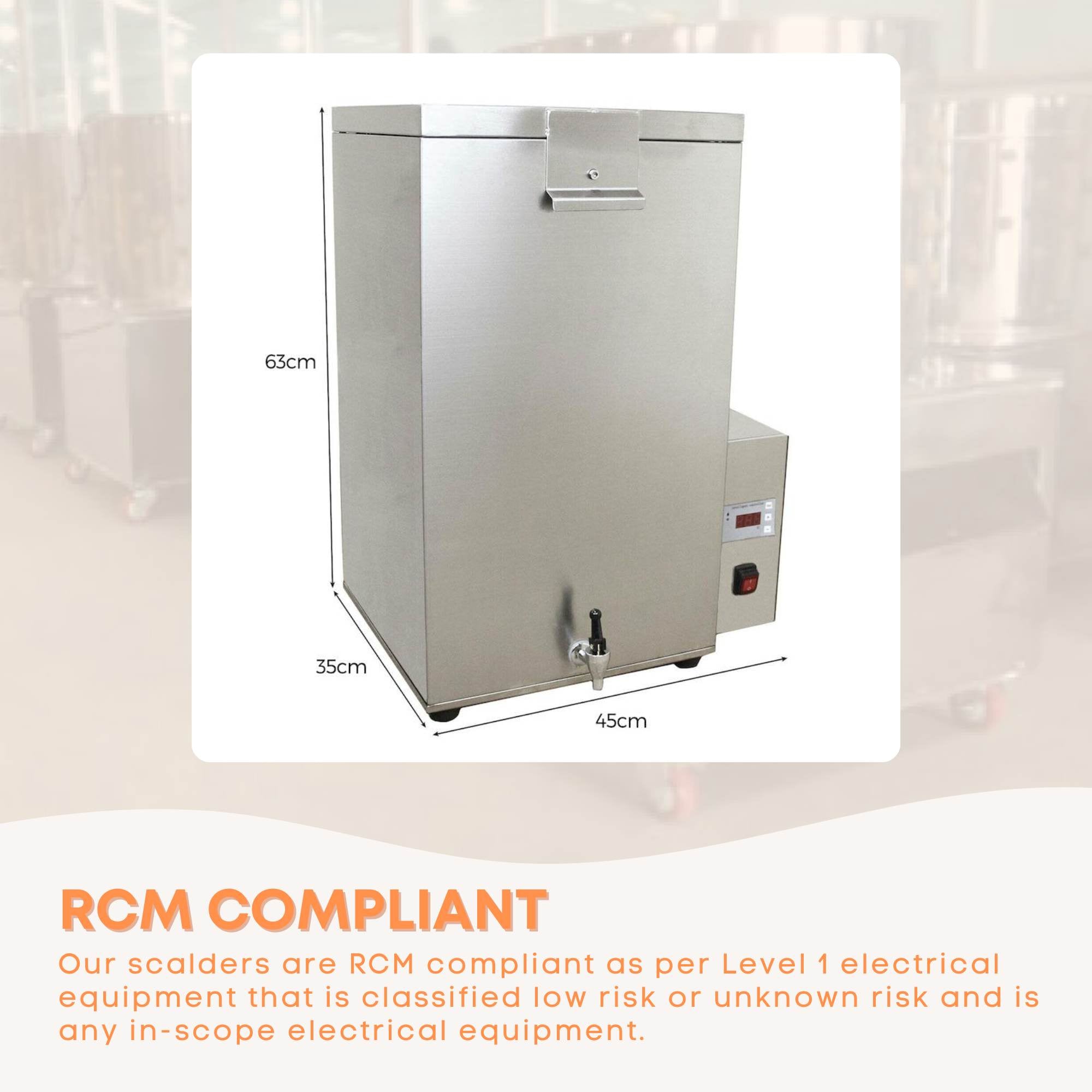 70L Electric Chicken Scalder Machine Stainless Steel Poultry Turkey