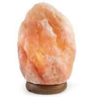 Himalayan Pink Salt Lamp Natural Rock Shape Decor Light Bulb Lamps