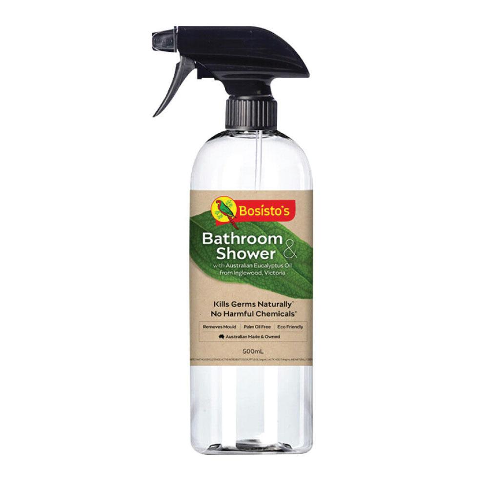 Bosisto's Bathroom Shower Cleaner 500mL Natural Eucalyptus Essential
