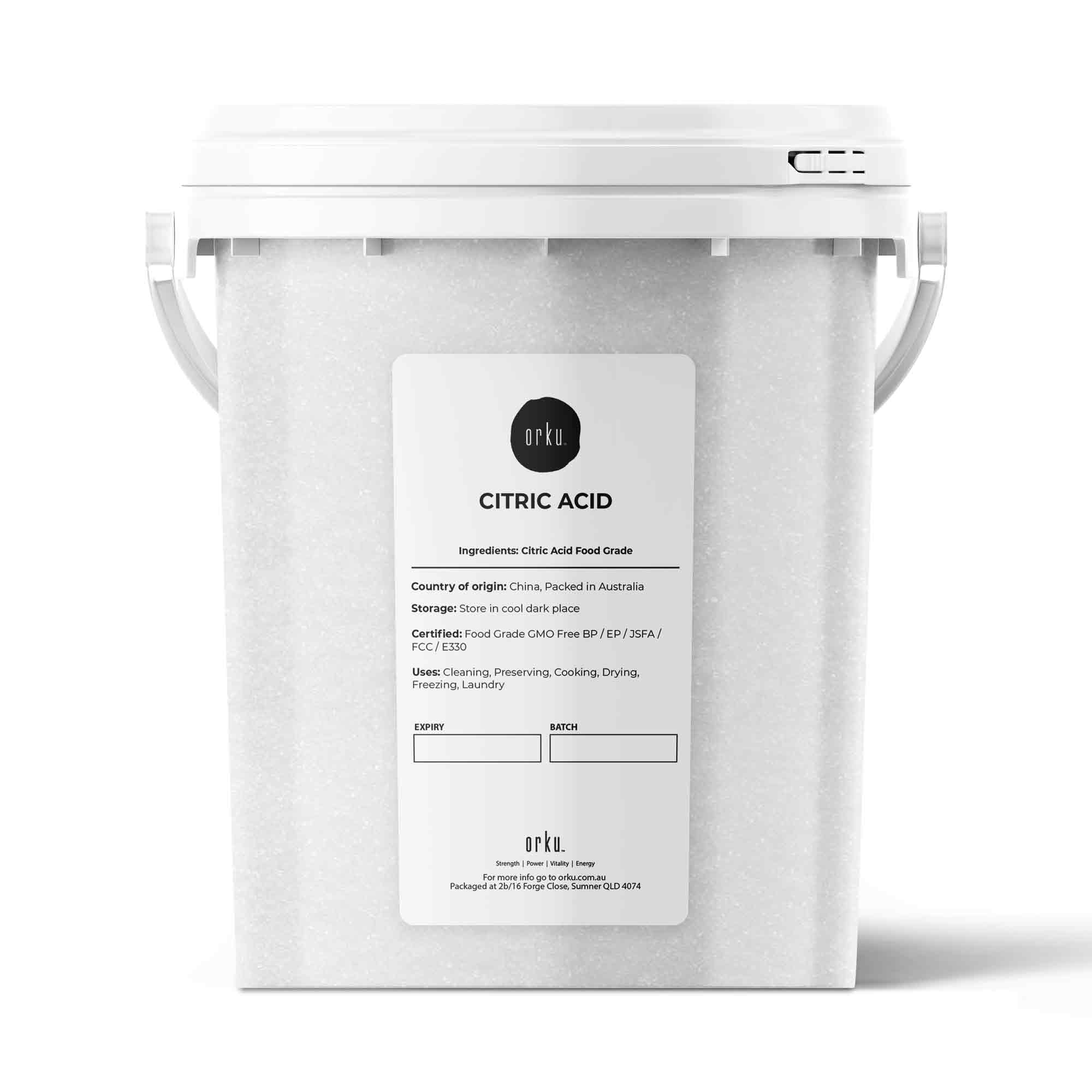 Citric Acid Food Grade Anhydrous Buckets Tubs GMO Free ...