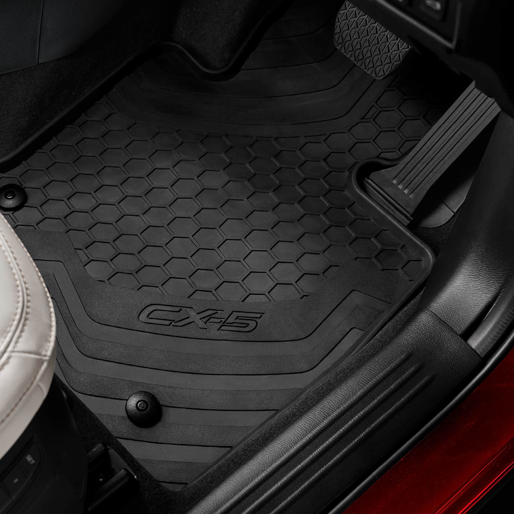 Genuine Mazda Set of 4 Rubber Floor Mats KF CX-5 CX5 KF11ACFMR | Buy Car Floor Mats - 782173 Best Floor Mats For Mazda Cx 5