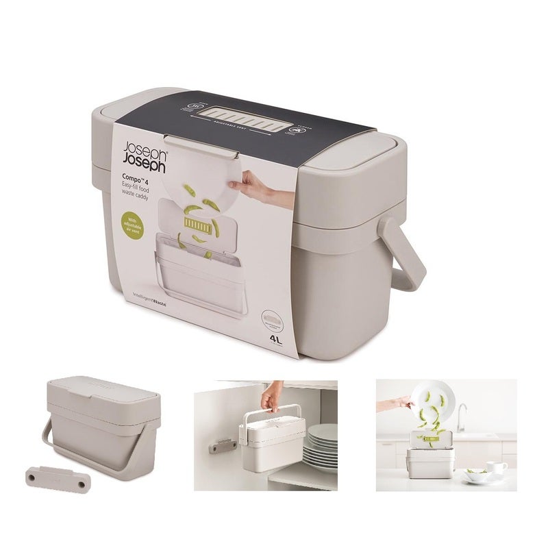 Joseph Joseph Compo 4 Easy-fill Food Waste Caddy Compost 