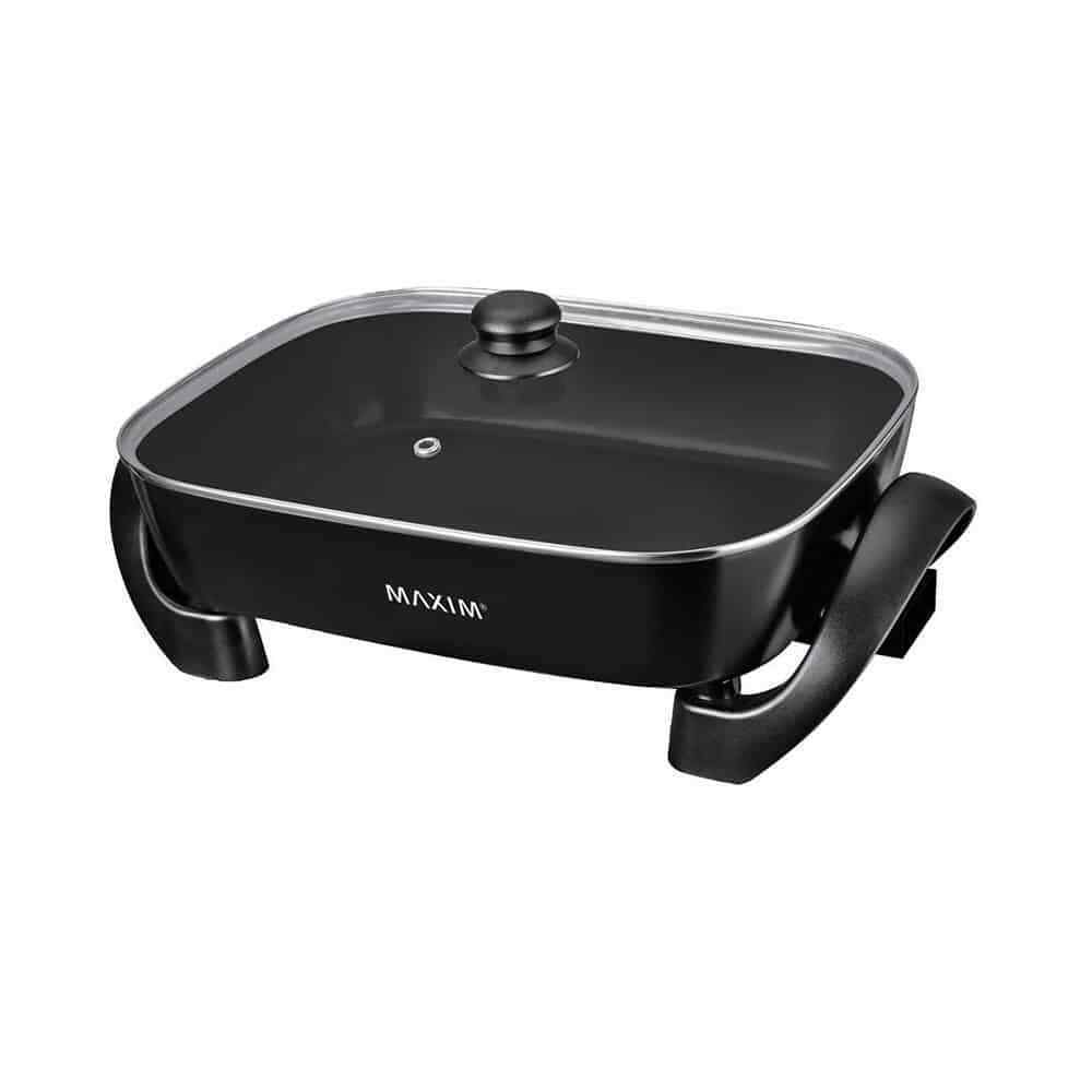 Maxim Multifunction Fry Pan Thermostat Control Non-Stick Coating Plate