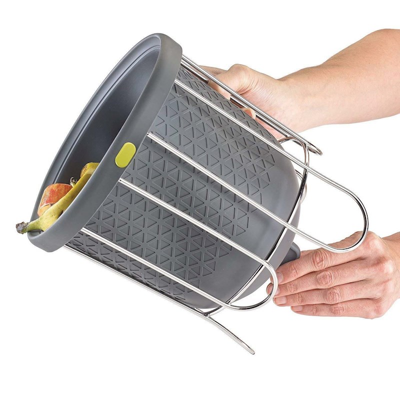 Silicone Compost Bucket Counter Top Kitchen Scraps Garbage Insert 3.8L