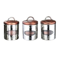 Apollo Copper Tea Coffee Sugar Canisters