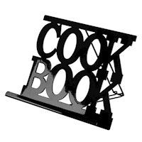 Premier Housewares Black Enamel Cook Book Stand