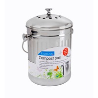 Eddingtons Deluxe Compost Pail, Stainless Steel