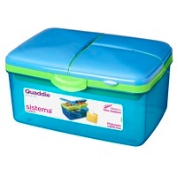 Sistema Large Blue Quaddie Lunch Box 2 Ltr