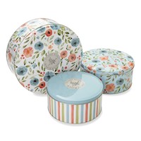 Cooksmart Country Floral Set of 3 Round Cake Tins