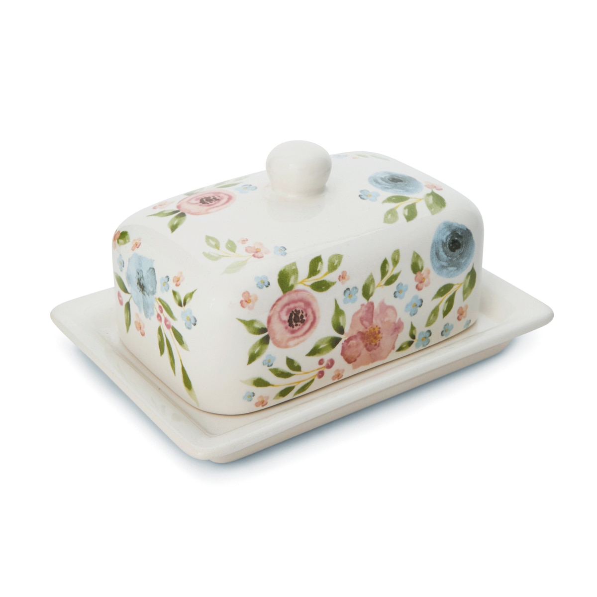 Cooksmart Country Floral Butter Dish Buy Serving Bowls & Dishes