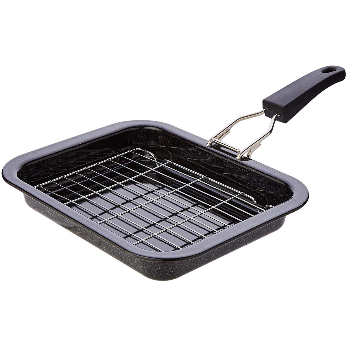 Vitreous Enamel Small Grill Pan and Rack, 28cm x 22cm Buy Roasting