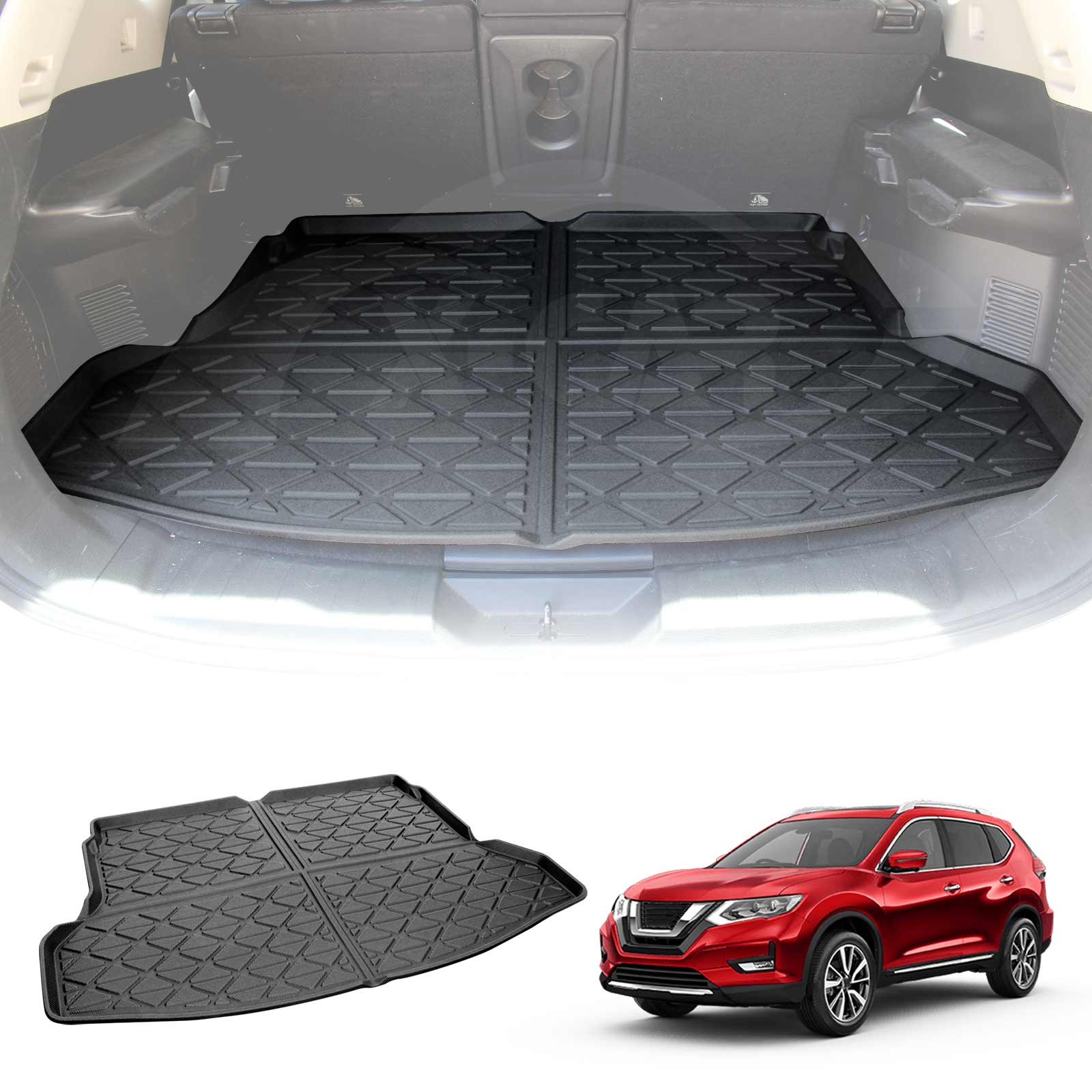 Heavy Duty Cargo Rubber Waterproof Mat Boot Liner Fit For Nissan X