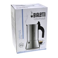 BIALETTI VENUS 2 CUP STAINLESS STEEL ESPRESSO MAKER
