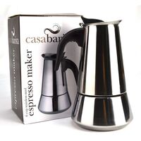 CASABARISTA 6 CUP STAINLESS STEEL ESPRESSO COFFEE MAKER