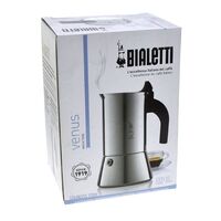 BIALETTI VENUS 4 CUP STAINLESS STEEL ESPRESSO MAKER