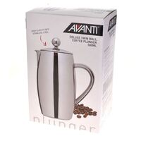 AVANTI DELUXE TWIN WALL 2 CUP COFFEE PLUNGER 500ml