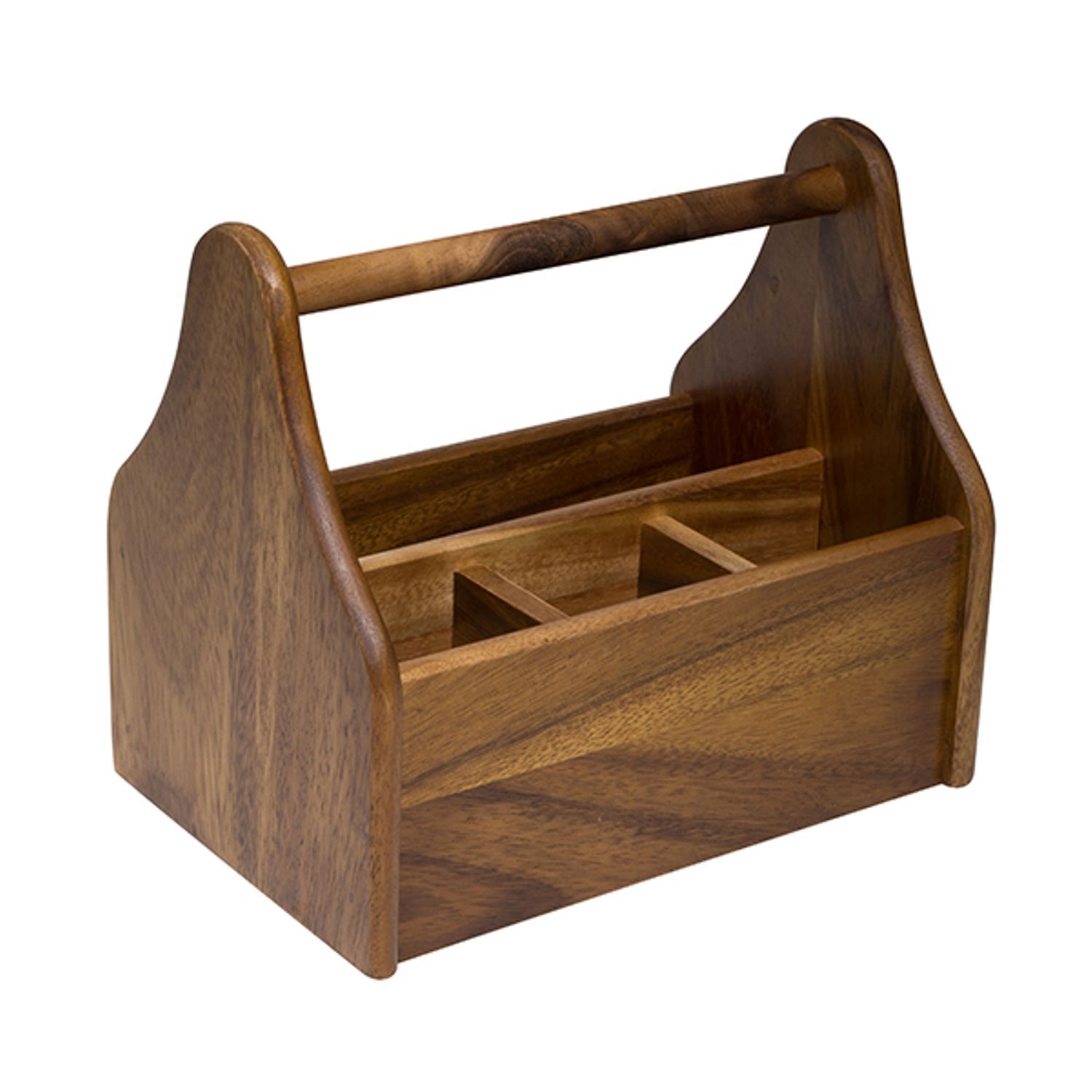 ARTISAN ACACIA WOOD CUTLERY CADDY Buy Utensil Holders 9324846176691