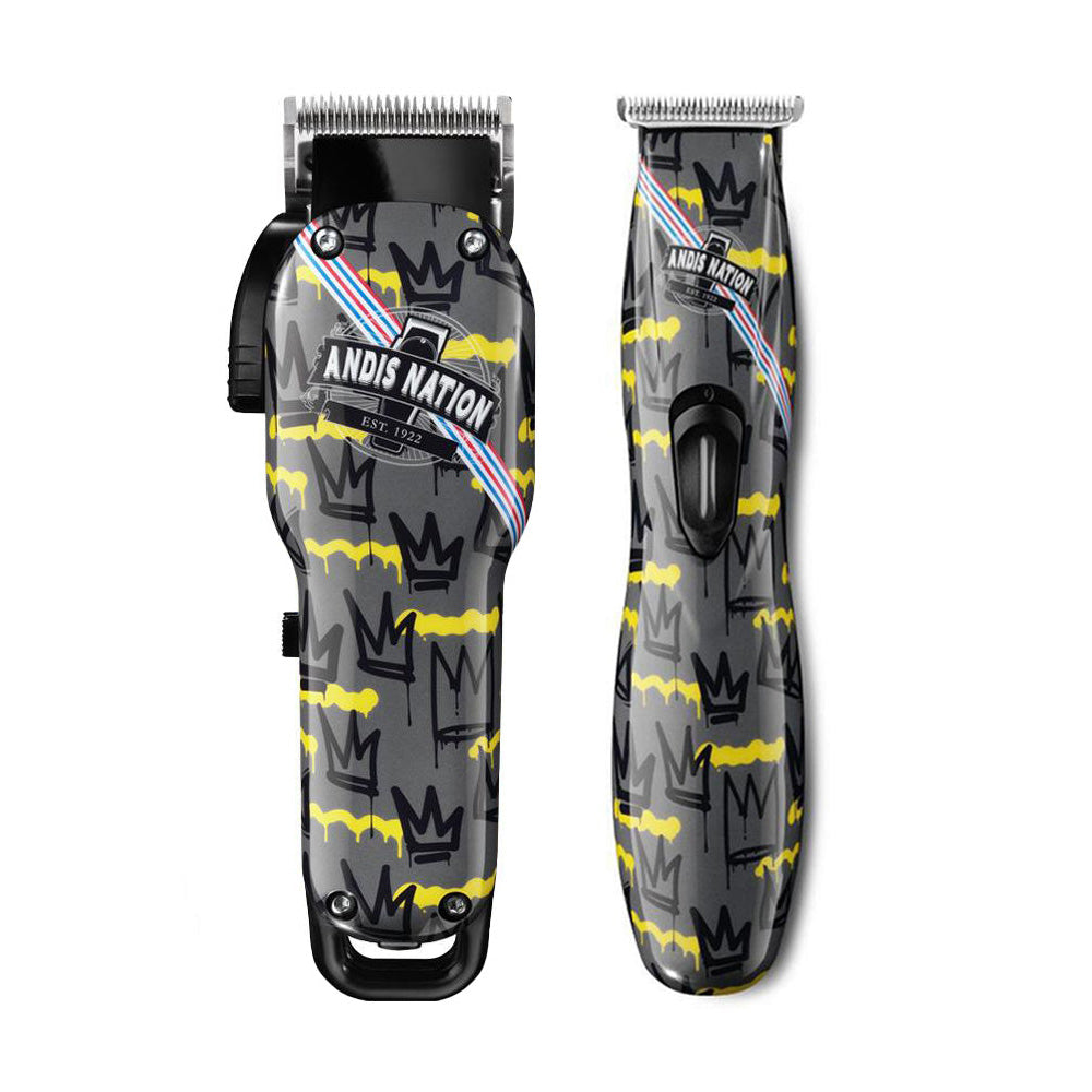 Andis Fade Duo Pack (Cordless US Pro Li Fade Clipper Fade Nation + Slimline Pro Li Trimmer Black
