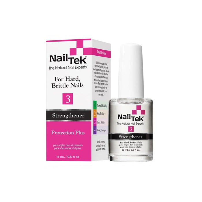 Best nail strengthener: repair and protect damaged nails with the best Nail Tek Protection Plus 3 - Strengthener for Hard, Brittle Nails (15ml