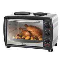 Portable Benchtop Electric Oven 28L with Double Hot Plates